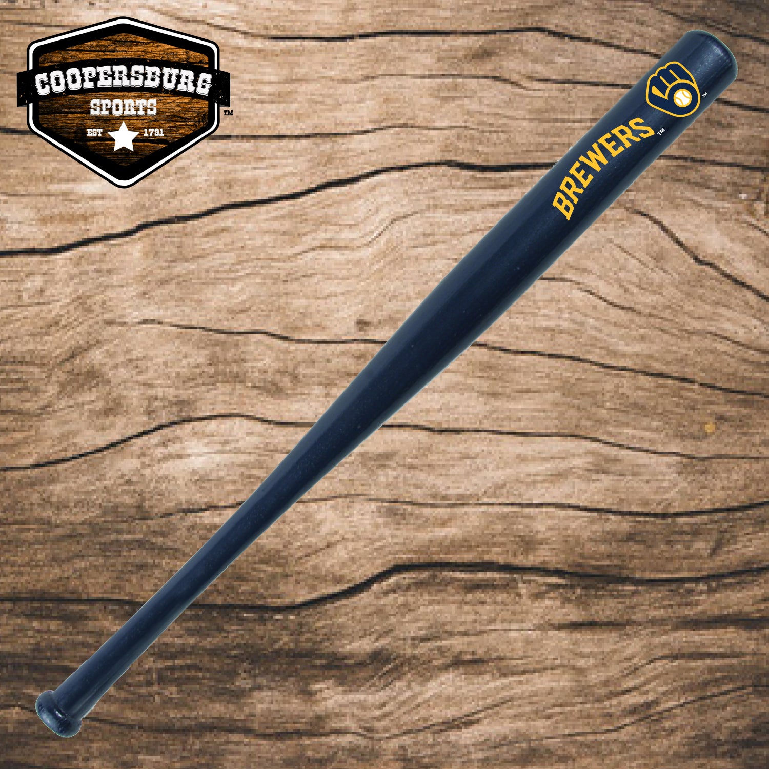 Milwaukee Brewers Team Logo Wood 18" Bat
