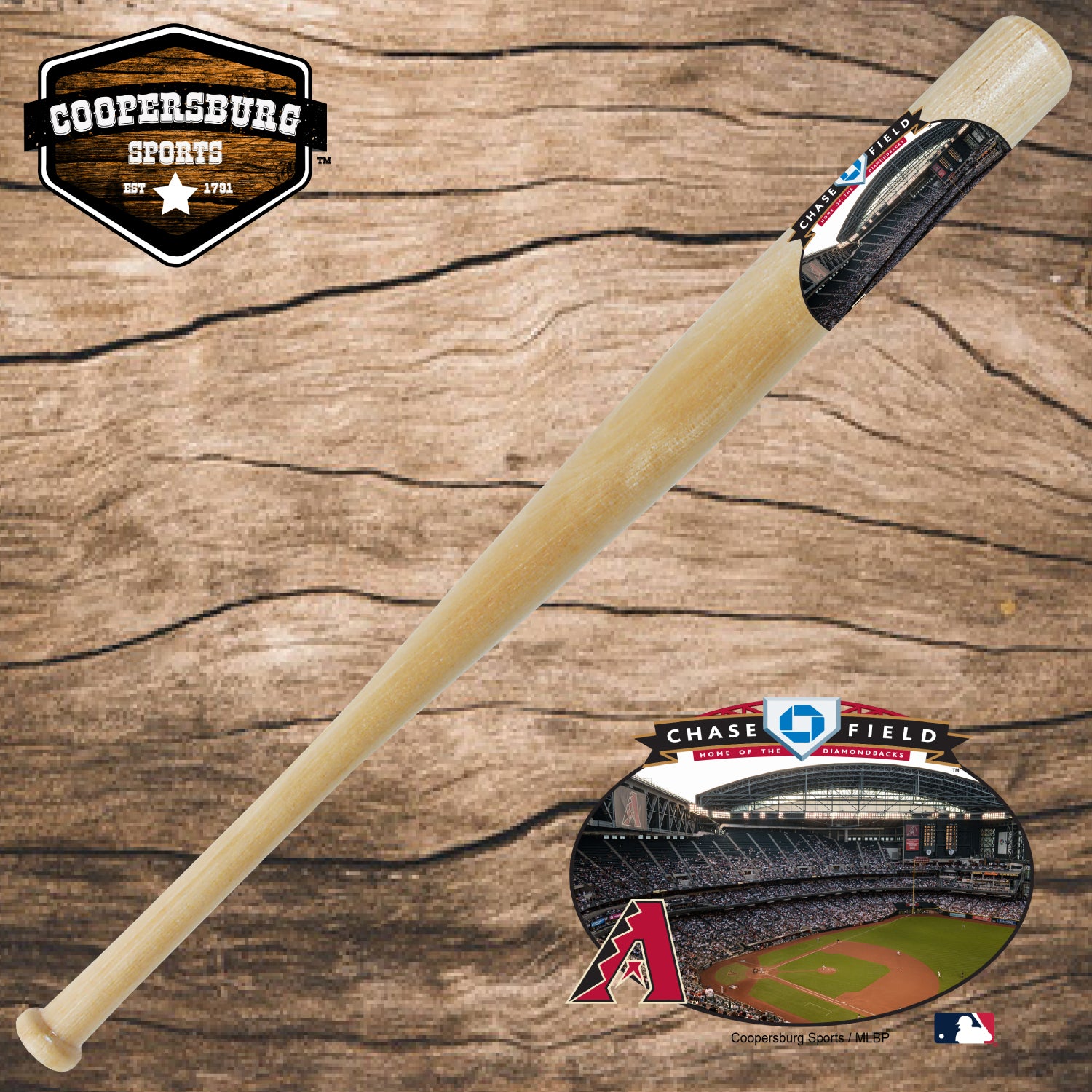 Chase Field "Arizona Diamondbacks" Stadium Wood 18" Bat