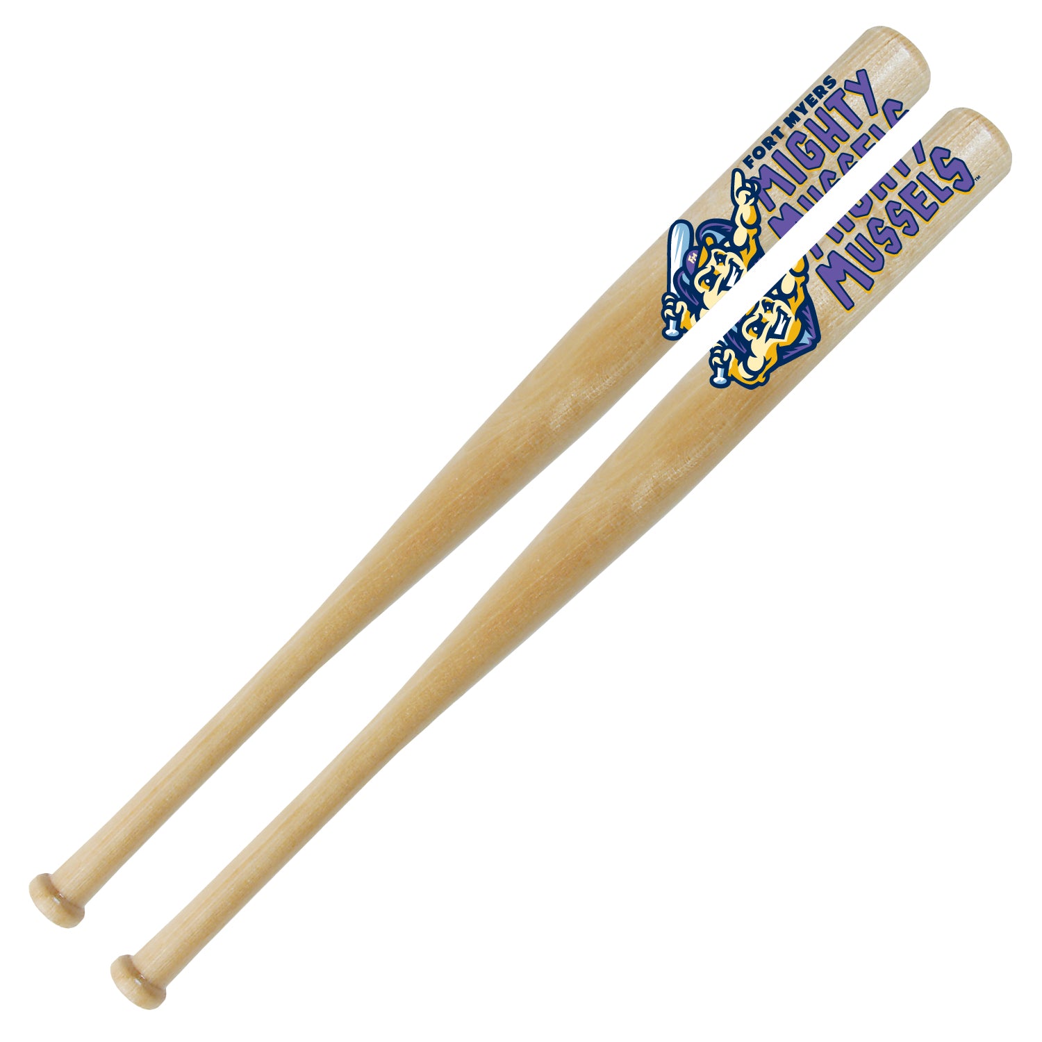 Fort Myers Mighty Mussels 18" Mini Bat