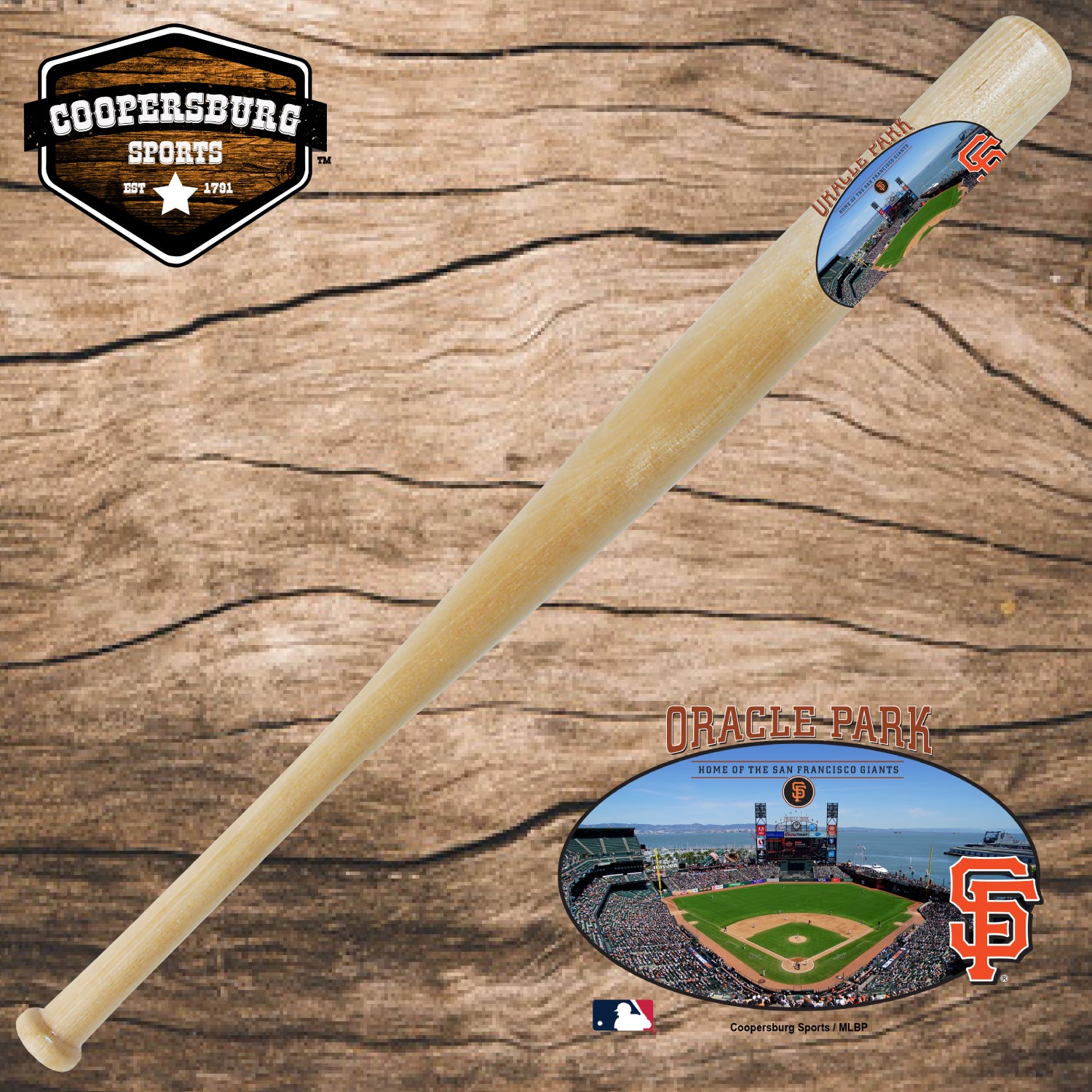 AT&T Park "San Francisco Giants" Stadium Wood 18" Bat