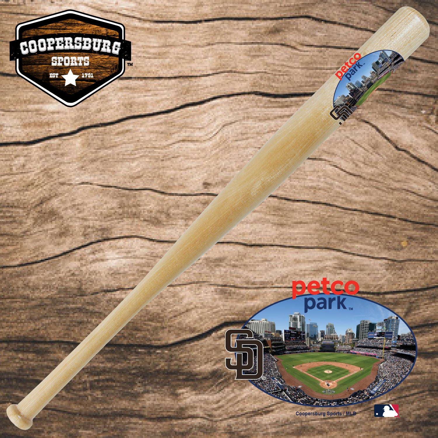 Petco Park "San Diego Padres" Stadium Poly 18" Bat
