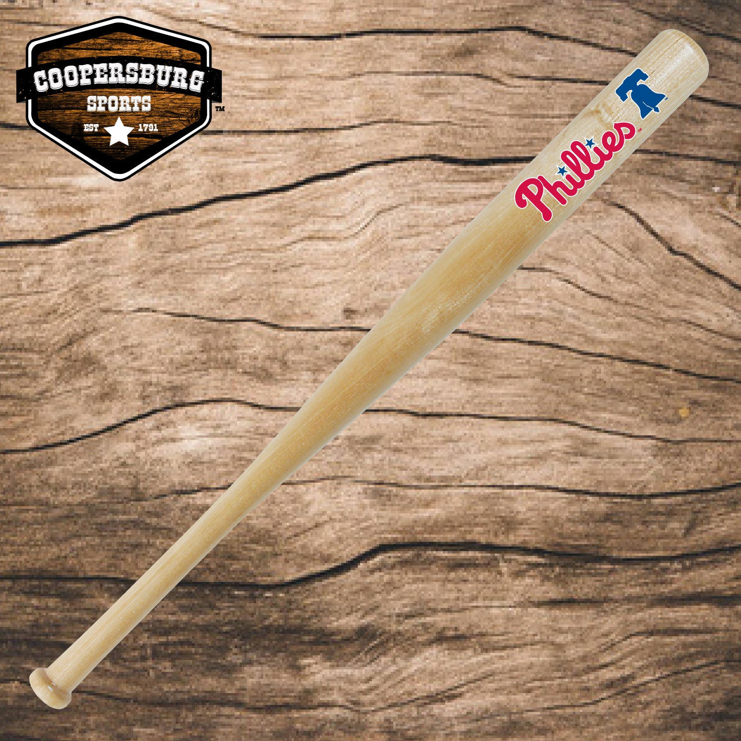 Philadelphia Phillies Team Logo Wood 18" Bat