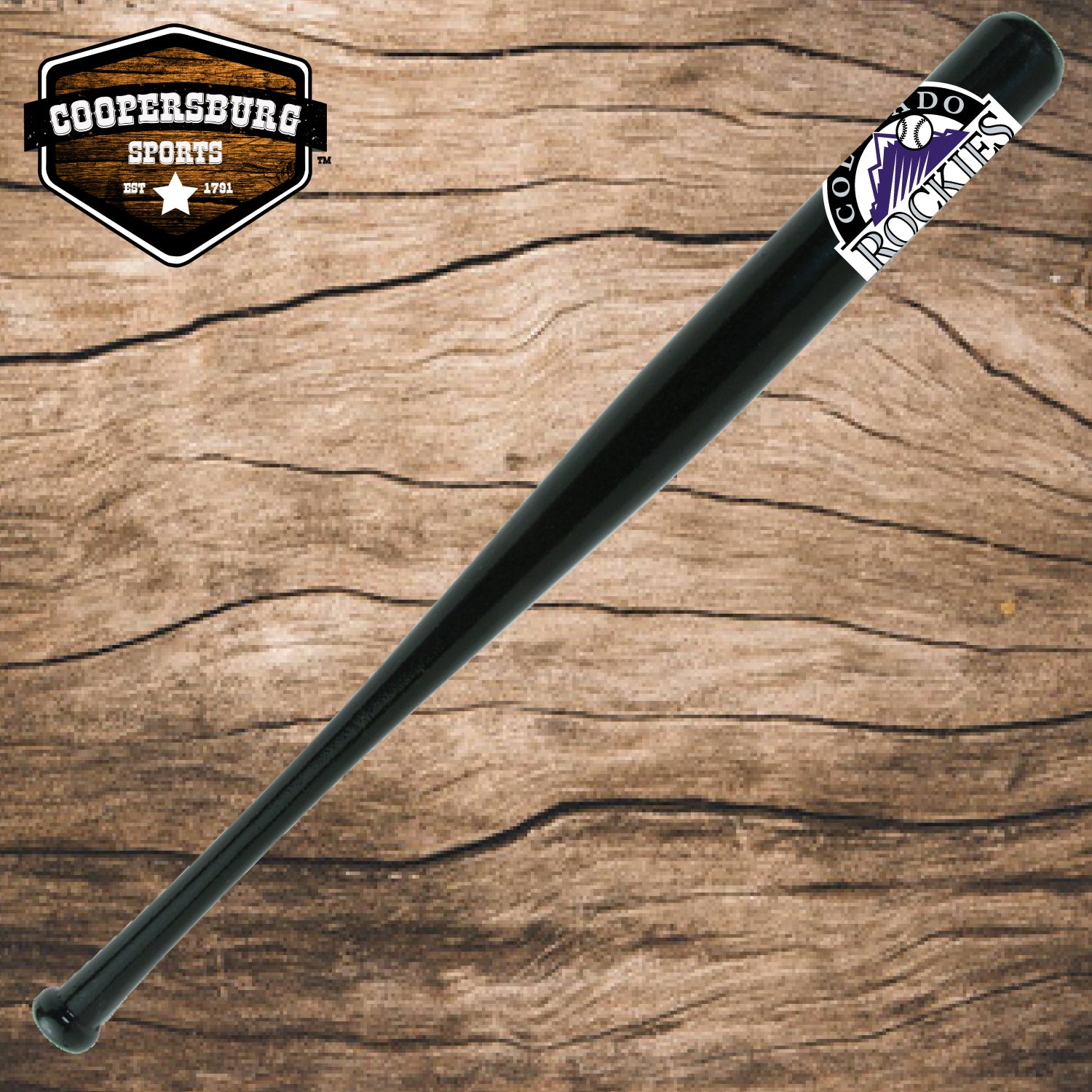 Colorado Rockies Team Logo Wood 18" Mini Bat