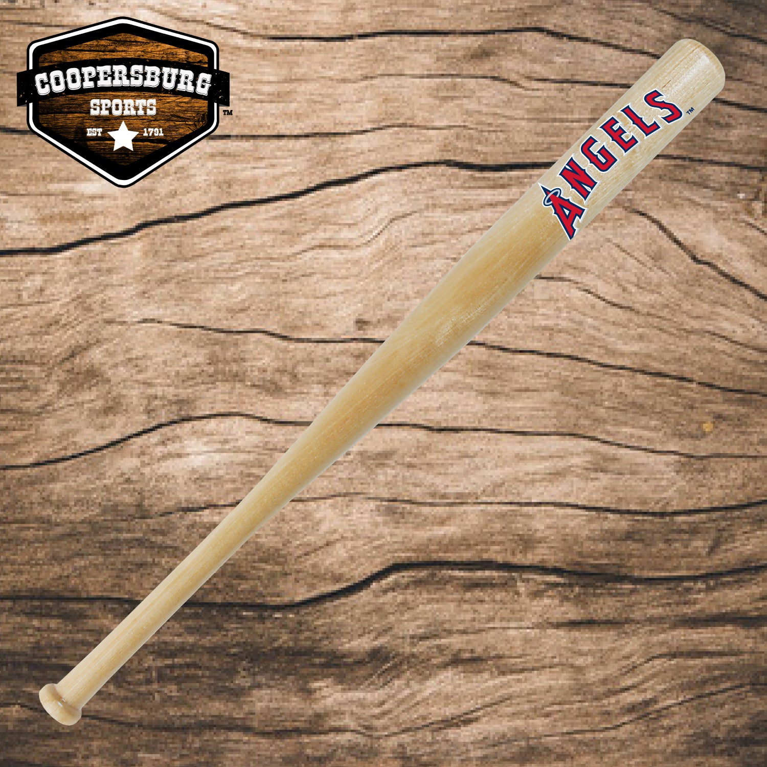 Los Angeles Angels Team Logo Wood 18" Bat