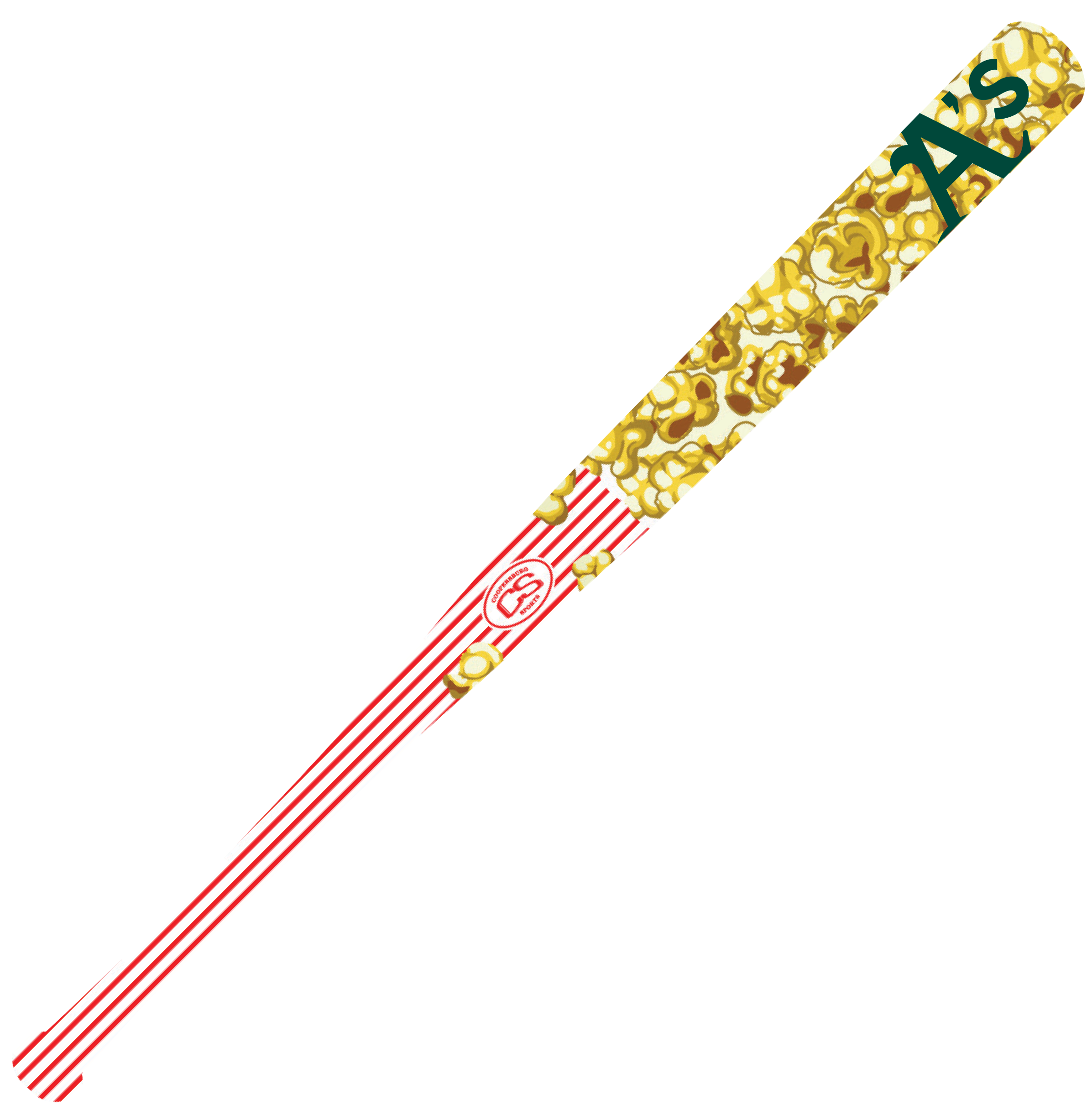 Oakland Athletics 18" Mini Popcorn Bat