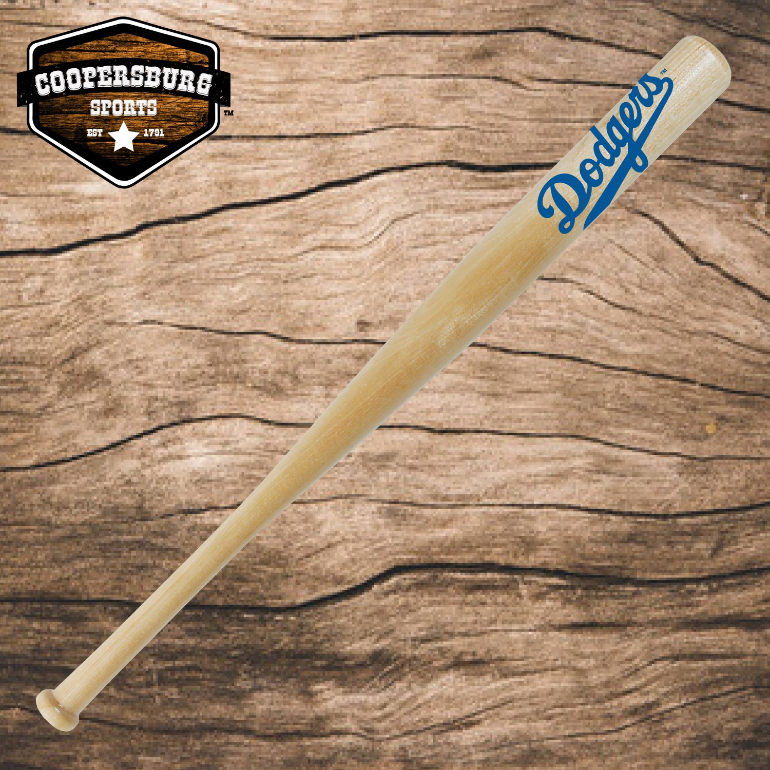 Los Angeles Dodgers Team Logo Wood 18" Bat