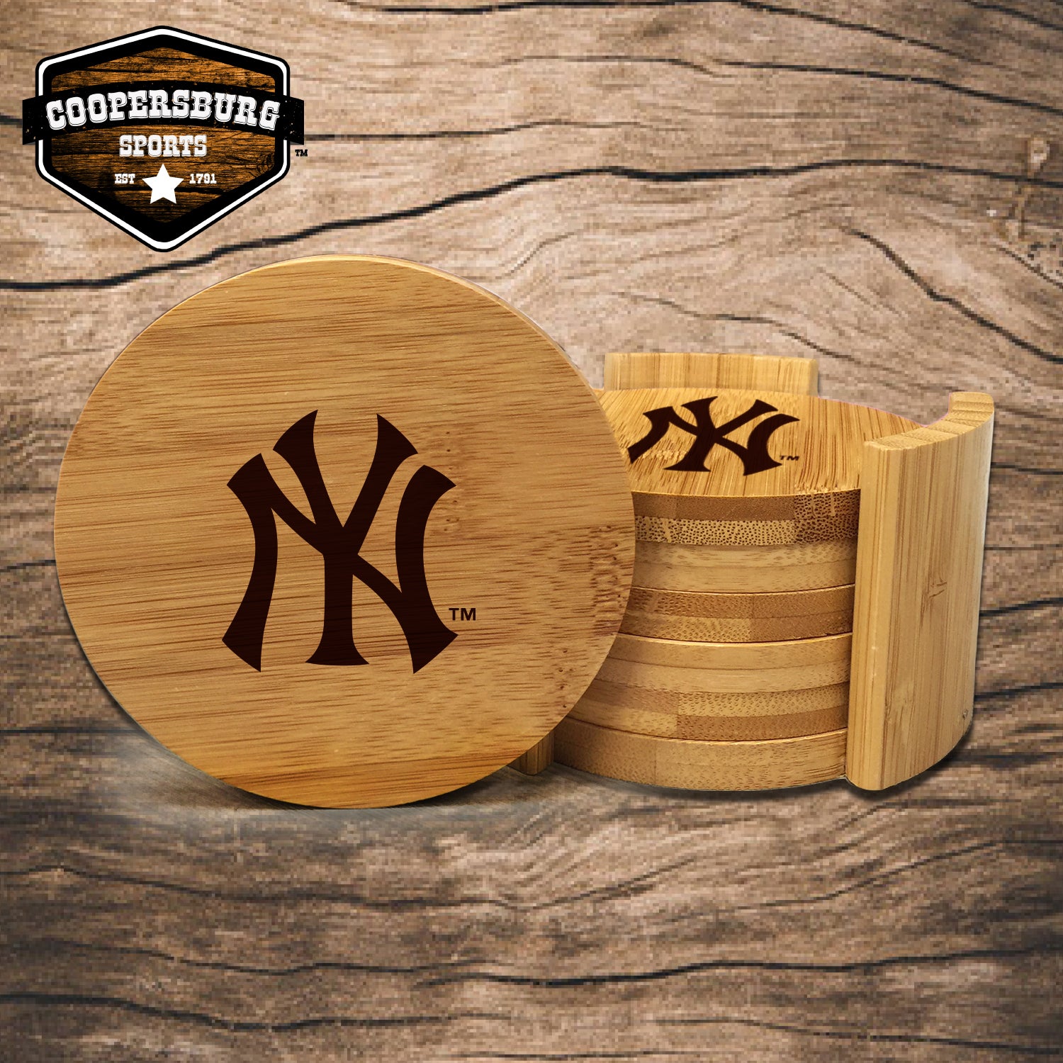 New York Yankees Bamboo Coasters