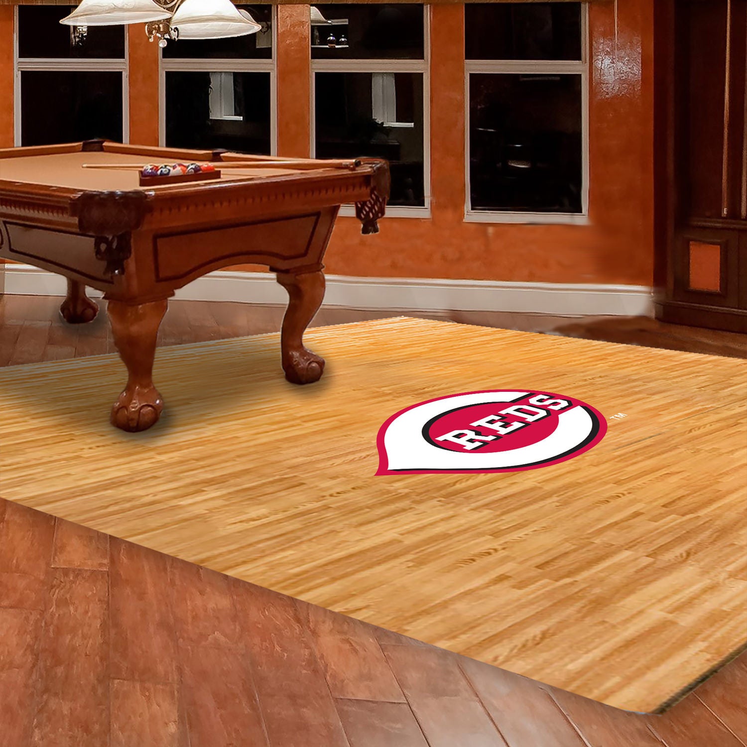 Cinncinnati Reds Fan Floor in the Home