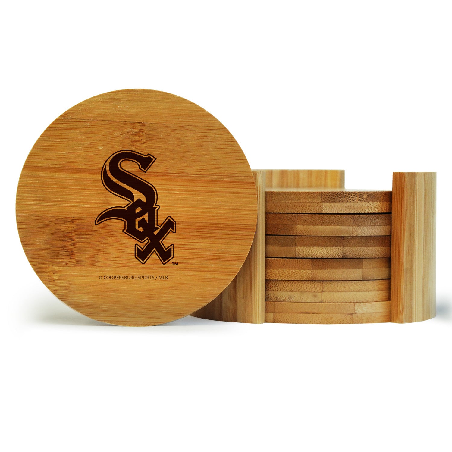 Chicago White Bamboo Sox Coasters