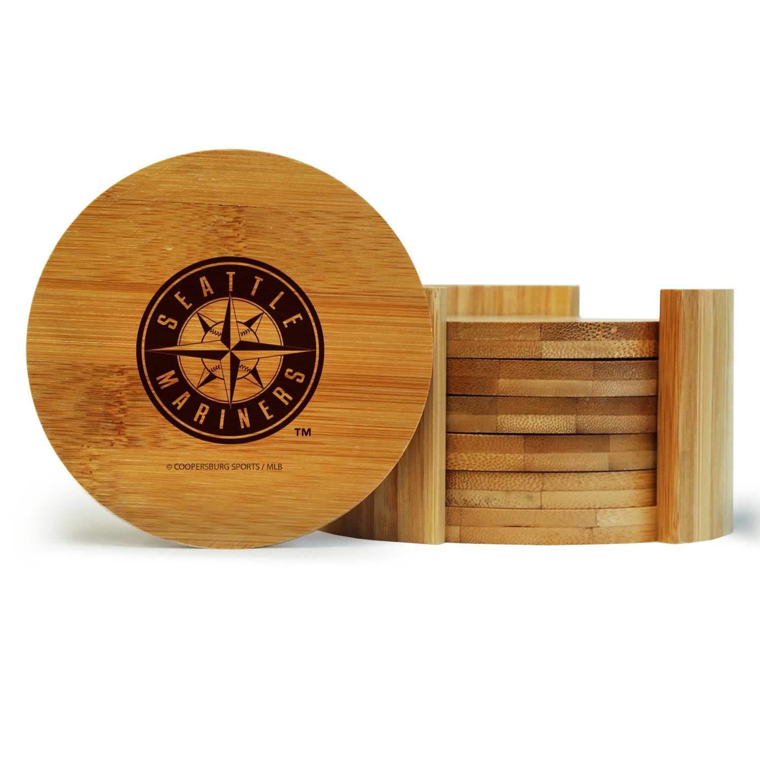 Seattle Mariners Bamboo Coasters – Coopersburg